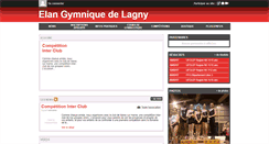 Desktop Screenshot of elan-gymnique-de-lagny.com