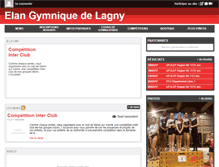 Tablet Screenshot of elan-gymnique-de-lagny.com